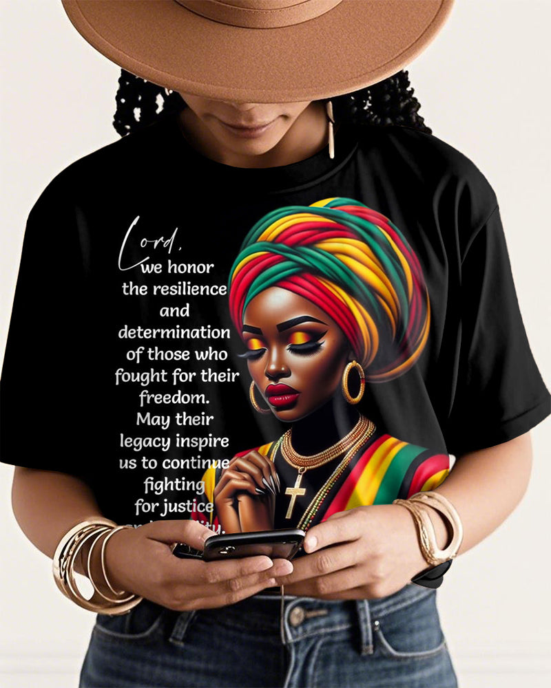 Fight for Freedom Black History Short Sleeve Tshirt