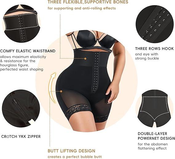 Strapless Fajas Colombianas Tummy Control Body Shaper Shorts